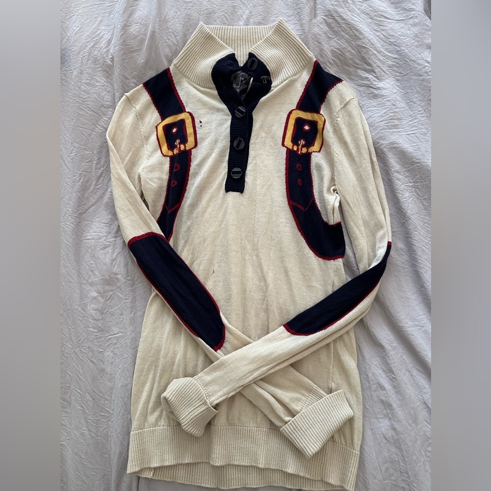 L.A.M.B by Gwen Buckle Sweater